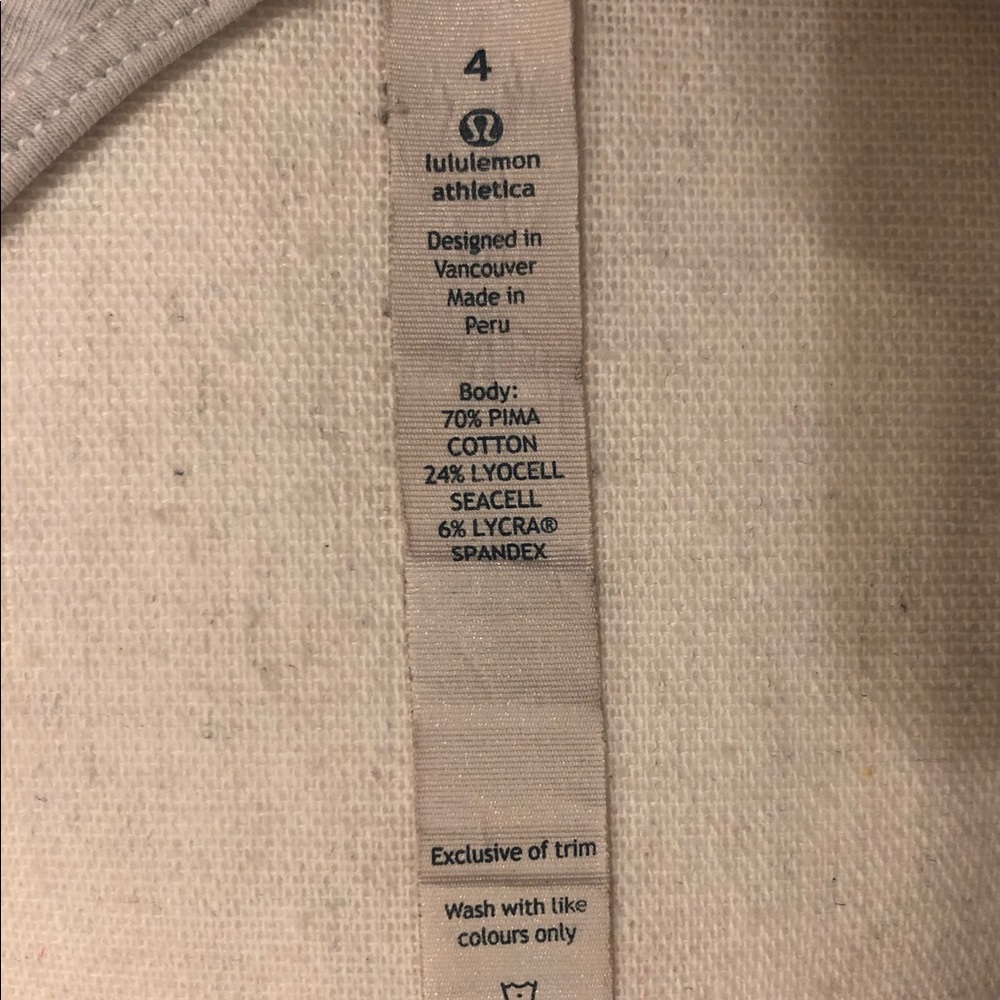 Lululemon Cotton Racerback Tank - Picture 5 of 5